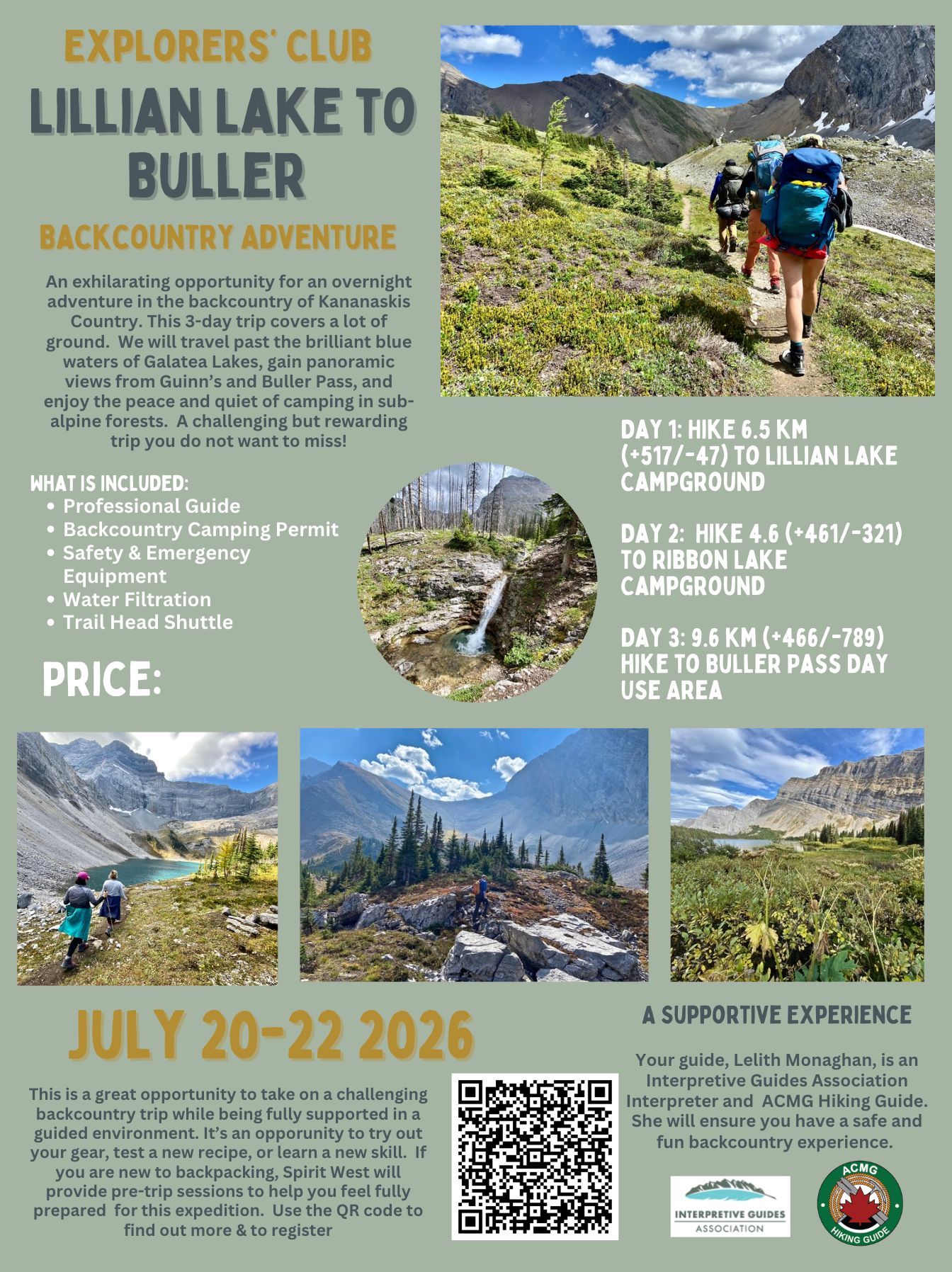 Lillian Lake to Buller Backpacking Adventure