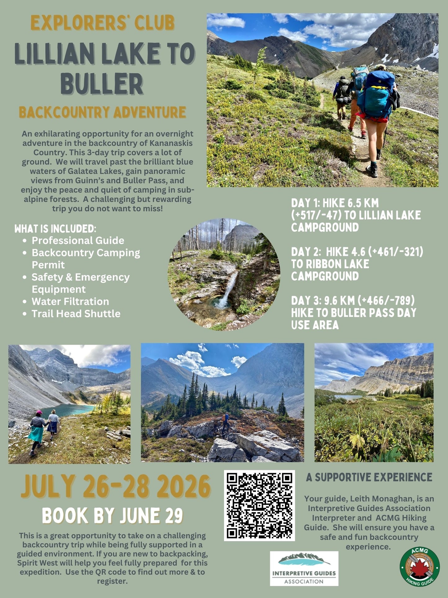 Lillian Lake to Buller Backpacking Adventure